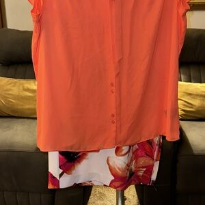 Worthington blouse and skirt set